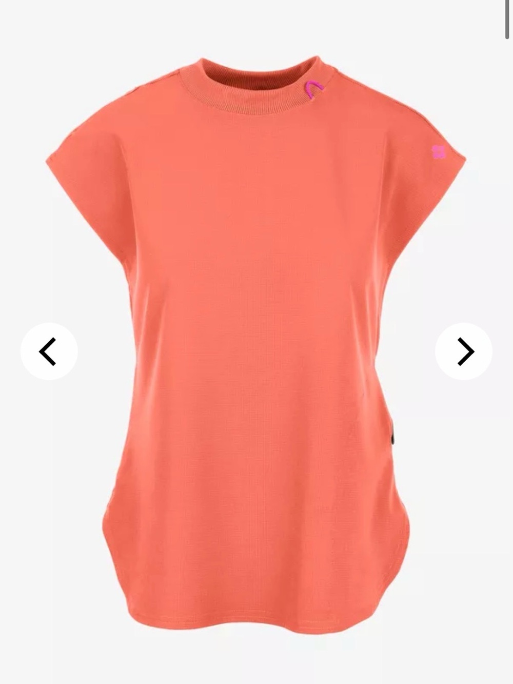 Med Couture Coral-Orange scrub top